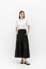 SEINE TIERED DRAWSTRING MAXI SKIRT