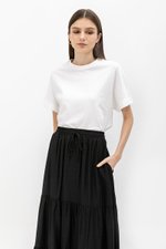 SEINE TIERED DRAWSTRING MAXI SKIRT