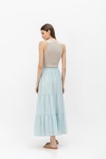 SEINE TIERED DRAWSTRING MAXI SKIRT