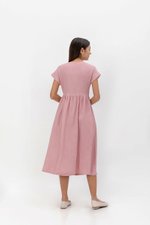 ELYSSA LINEN WRAP DRESS