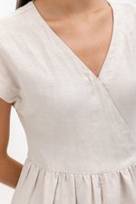 ELYSSA LINEN WRAP DRESS