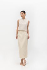 AYUMI TWEED PENCIL SKIRT