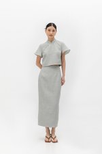 AYUMI TWEED PENCIL SKIRT