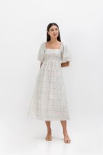 MARRAKESH PRINTED PUFF SLEEVE DRESS