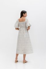MARRAKESH PRINTED PUFF SLEEVE DRESS