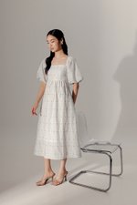 MARRAKESH PRINTED PUFF SLEEVE DRESS