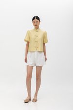 CARMIA CHEONGSAM PUFF SLEEVE TOP CARMIA CHEONGSAM PUFF SLEEVE TOP