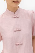 CARMIA CHEONGSAM PUFF SLEEVE TOP CARMIA CHEONGSAM PUFF SLEEVE TOP