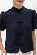 CARMIA CHEONGSAM PUFF SLEEVE TOP CARMIA CHEONGSAM PUFF SLEEVE TOP