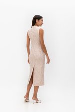 LUCINDA FLORAL JACQUARD CHEONGSAM DRESS