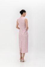 LUCINDA FLORAL JACQUARD CHEONGSAM DRESS