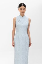 LUCINDA FLORAL JACQUARD CHEONGSAM DRESS