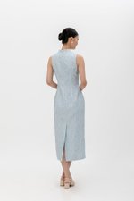 LUCINDA FLORAL JACQUARD CHEONGSAM DRESS