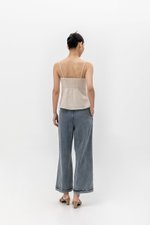 YARIN MANDARIN BUTTON CAMISOLE CHEONGSAM TOP YARIN MANDARIN BUTTON CAMISOLE CHEONGSAM TOP