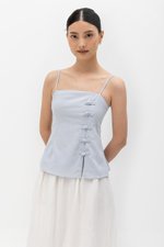 YARIN MANDARIN BUTTON CAMISOLE CHEONGSAM TOP YARIN MANDARIN BUTTON CAMISOLE CHEONGSAM TOP