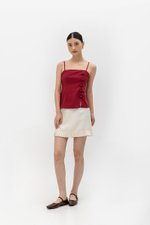 YARIN MANDARIN BUTTON CAMISOLE CHEONGSAM TOP YARIN MANDARIN BUTTON CAMISOLE CHEONGSAM TOP