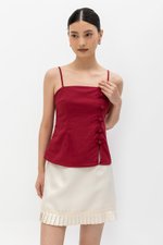 YARIN MANDARIN BUTTON CAMISOLE CHEONGSAM TOP YARIN MANDARIN BUTTON CAMISOLE CHEONGSAM TOP