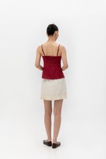 YARIN MANDARIN BUTTON CAMISOLE CHEONGSAM TOP YARIN MANDARIN BUTTON CAMISOLE CHEONGSAM TOP