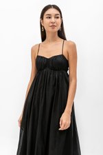 TAYLA RUCHED TIE BACK LINEN DRESS TAYLA RUCHED TIE BACK LINEN DRESS