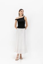 KASSIE OFF SHOULDER TWIST RUCHED TOP