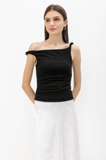 KASSIE OFF SHOULDER TWIST RUCHED TOP
