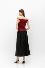 KASSIE OFF SHOULDER TWIST RUCHED TOP