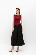 KASSIE OFF SHOULDER TWIST RUCHED TOP