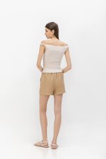 KASSIE OFF SHOULDER TWIST RUCHED TOP