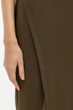 SAVINA ASYMMETRIC SHEATH MIDI DRESS