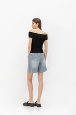 JANE OFF SHOULDER KNIT TOP