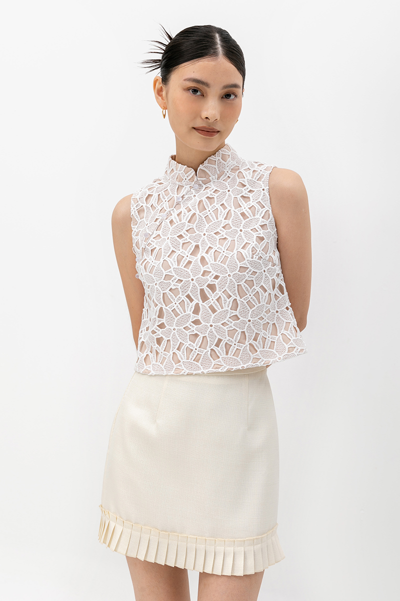 ARIANNA LACE CHEONGSAM TOP