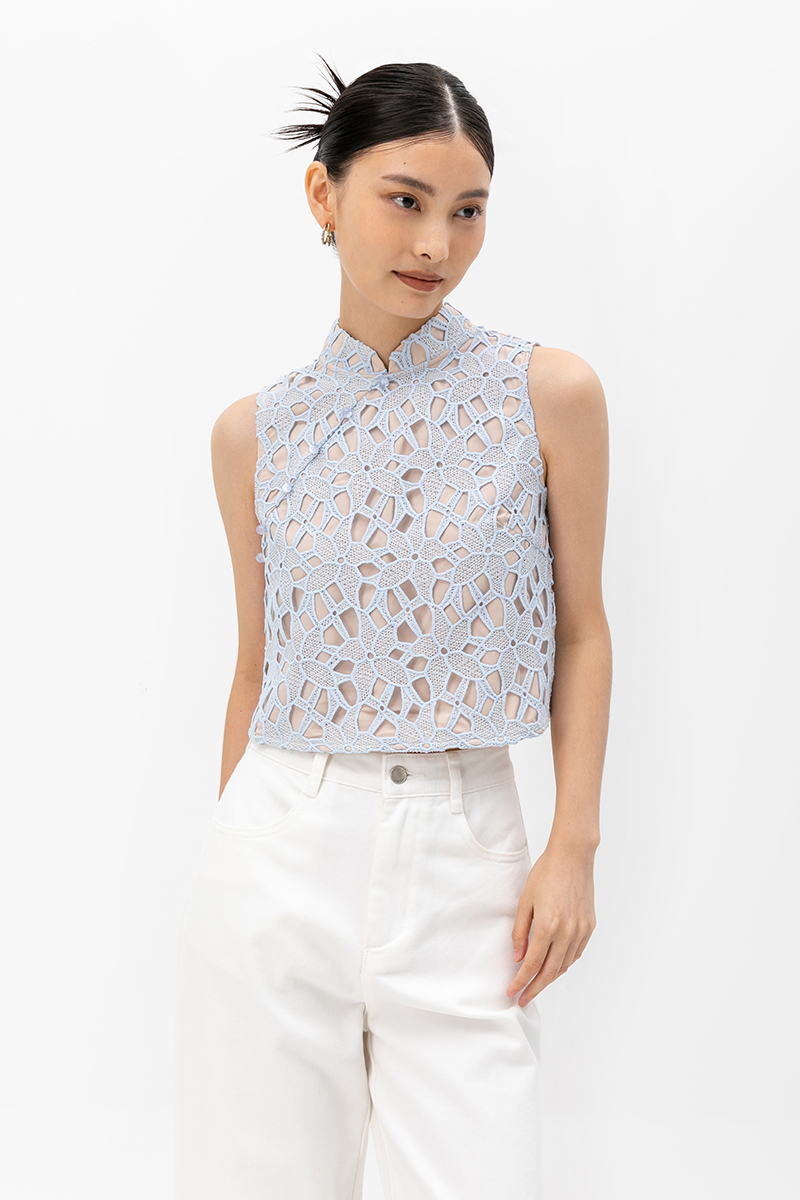 ARIANNA LACE CHEONGSAM TOP