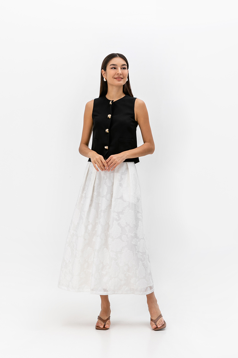 SEVARA JACQUARD MAXI SKIRT