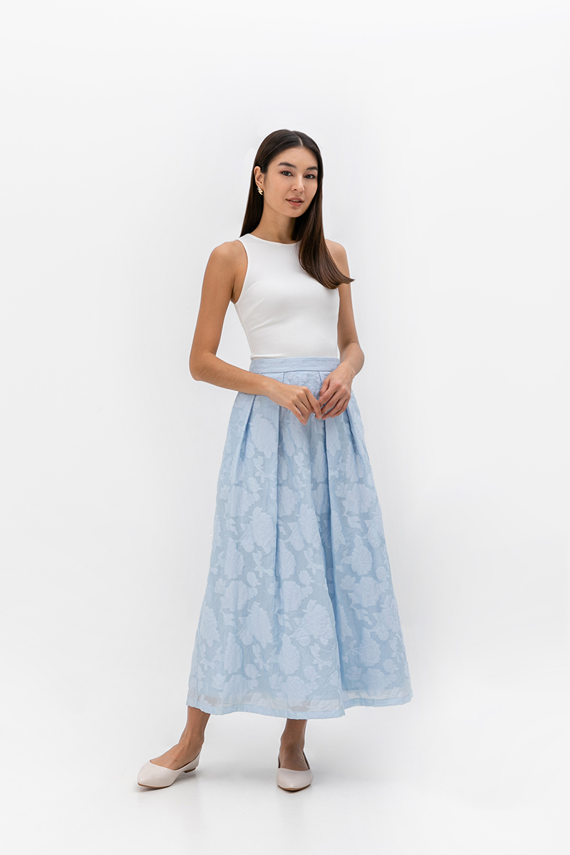 SEVARA JACQUARD MAXI SKIRT