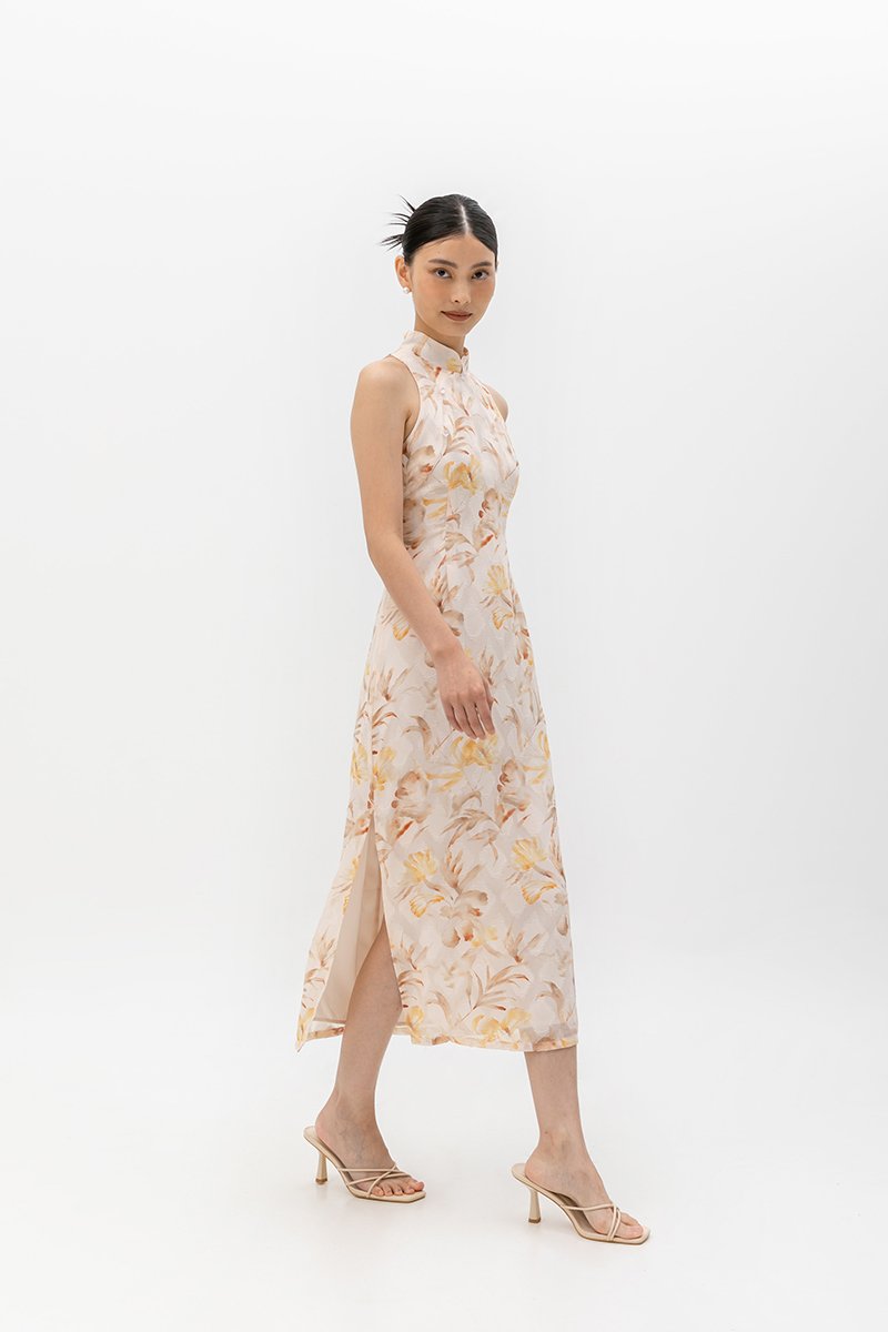 VELDA FLORAL CHEONGSAM DRESS VELDA FLORAL CHEONGSAM DRESS