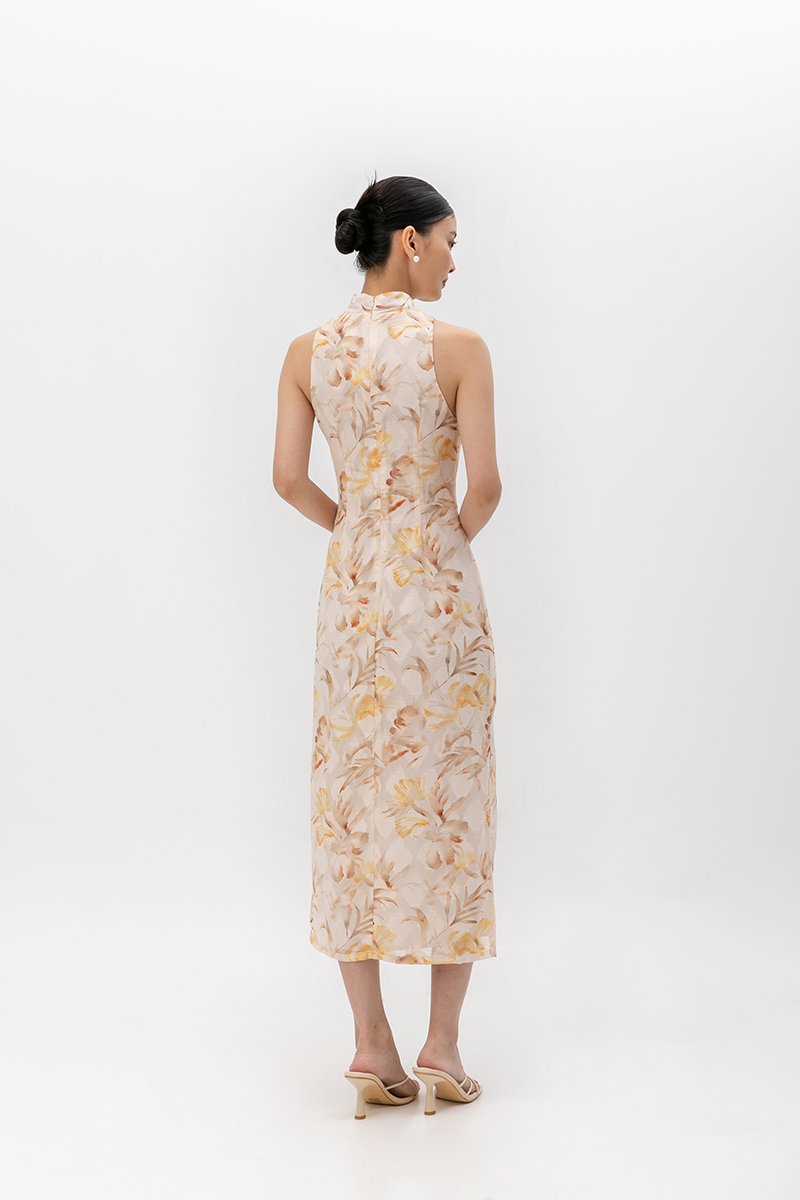 VELDA FLORAL CHEONGSAM DRESS VELDA FLORAL CHEONGSAM DRESS