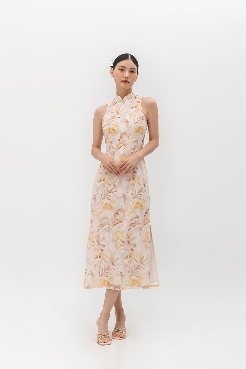 VELDA FLORAL CHEONGSAM DRESS VELDA FLORAL CHEONGSAM DRESS