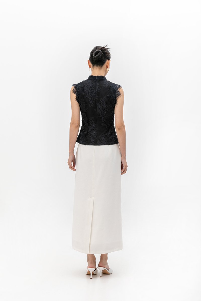 KERINA MESH LACE CHEONGSAM TOP