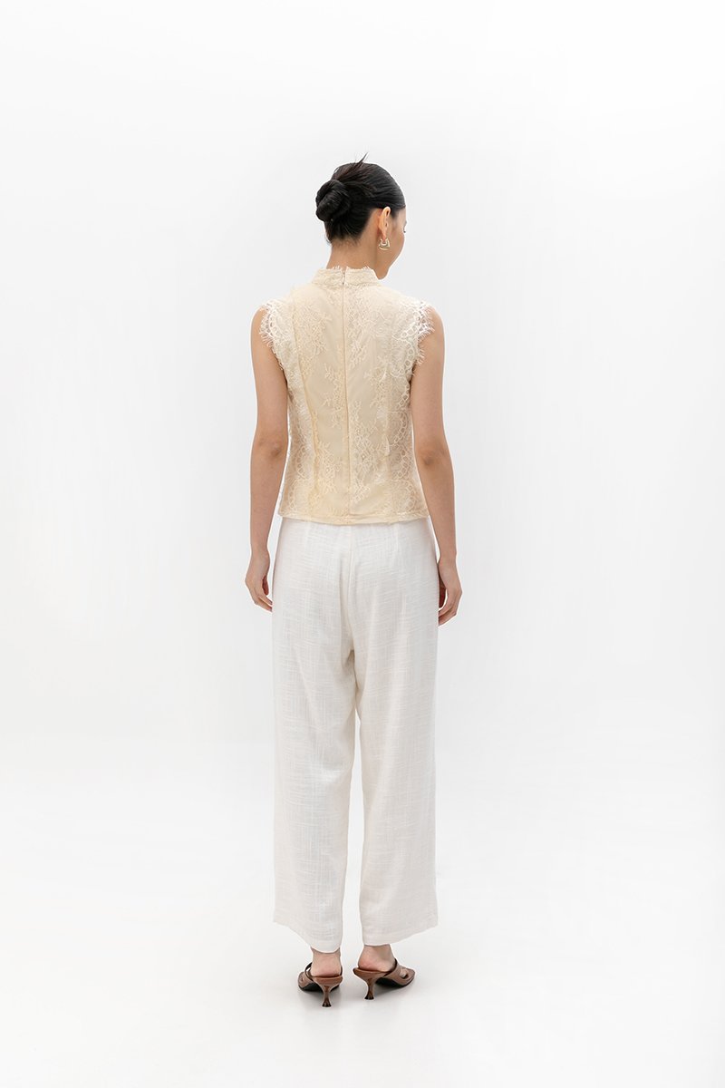KERINA MESH LACE CHEONGSAM TOP