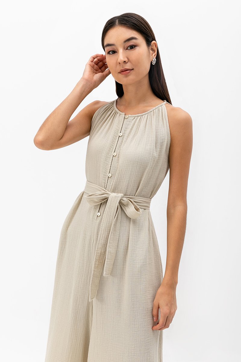 CHYNNA BUTTONDOWN JUMPSUIT