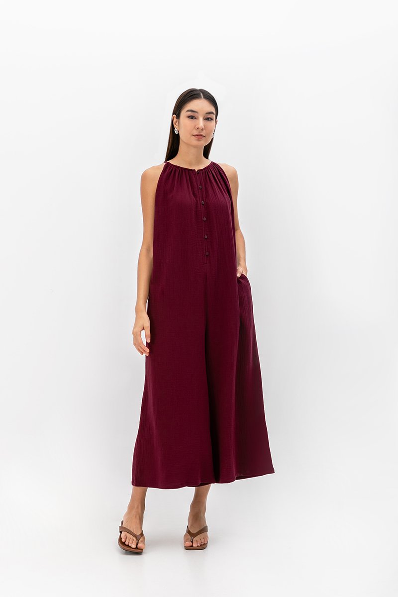 CHYNNA BUTTONDOWN JUMPSUIT