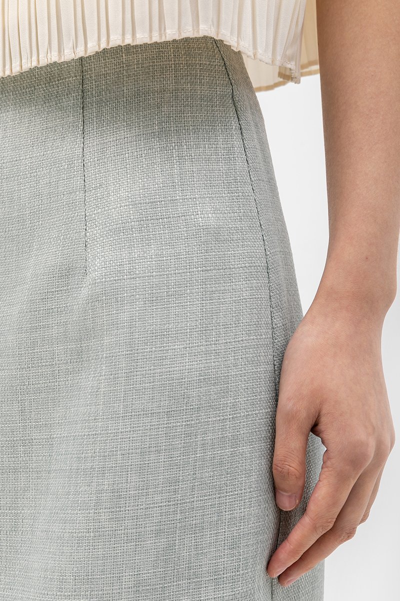 AYUMI TWEED PENCIL SKIRT