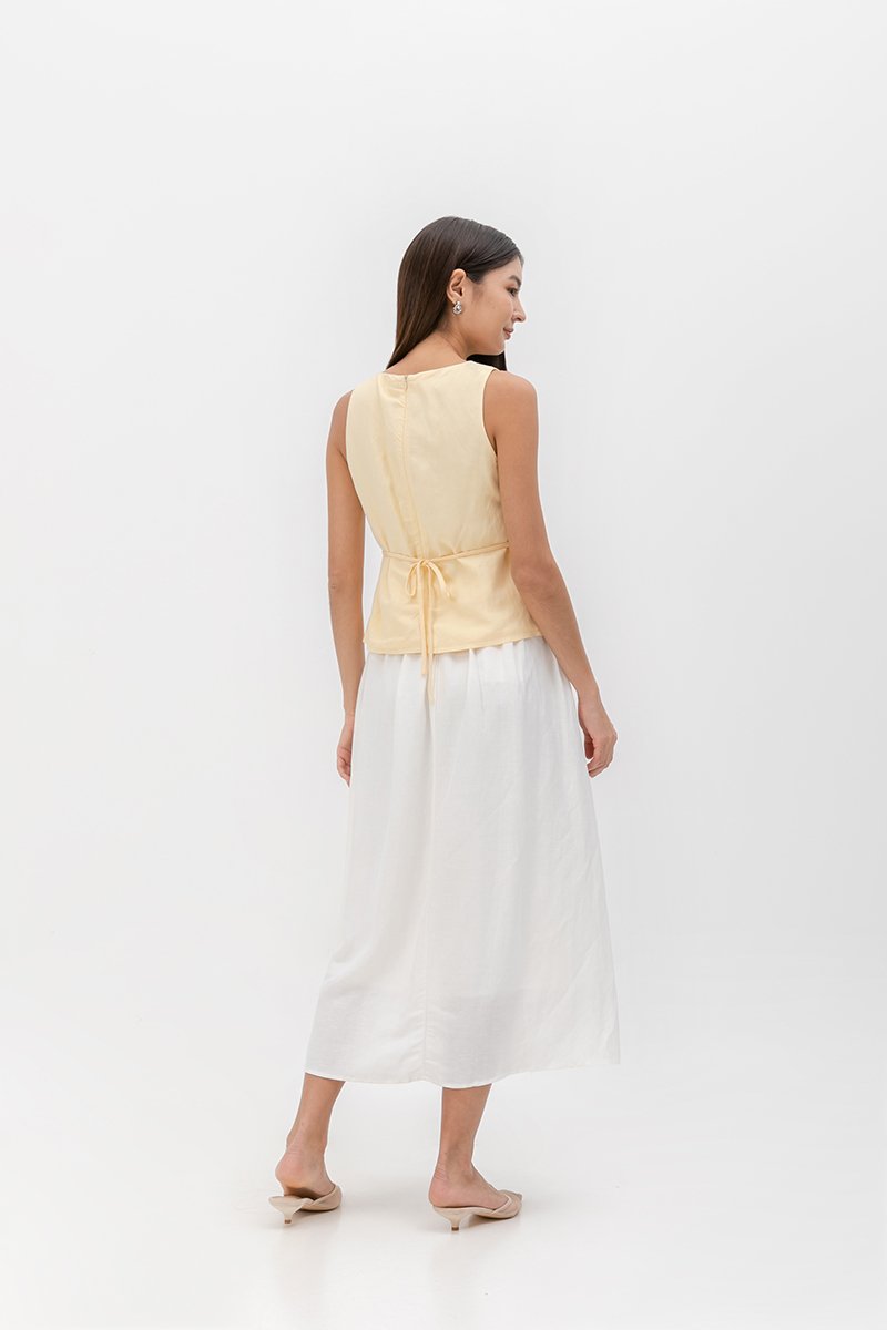 IRINA BUTTONDOWN LINEN TOP