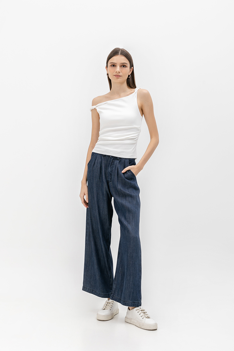 KASSIE OFF SHOULDER TWIST RUCHED TOP