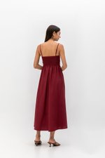 KIEVA PLEATED CHEST CAMISOLE MAXI DRESS