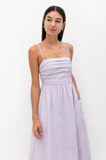 KIEVA PLEATED CHEST CAMISOLE MAXI DRESS