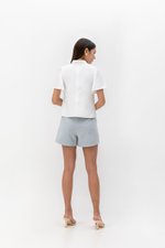 KENDALL FLUTTER SLEEVE CHEONGSAM TOP KENDALL FLUTTER SLEEVE CHEONGSAM TOP