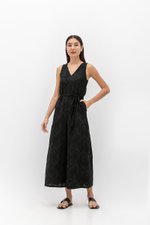 KASSI EMBROIDERED JUMPSUIT W SASH KASSI EMBROIDERED JUMPSUIT W SASH