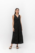 KASSI EMBROIDERED JUMPSUIT W SASH KASSI EMBROIDERED JUMPSUIT W SASH