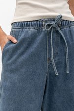 FERN DRAWSTRING DENIM WIDE LEG PANTS
